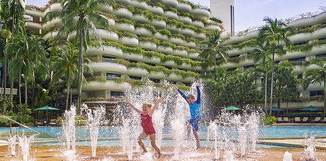 Shangri-La Hotel, Singapore - Kids by the Pool Shangri-La Hotel, Singapore - Kids by the Pool